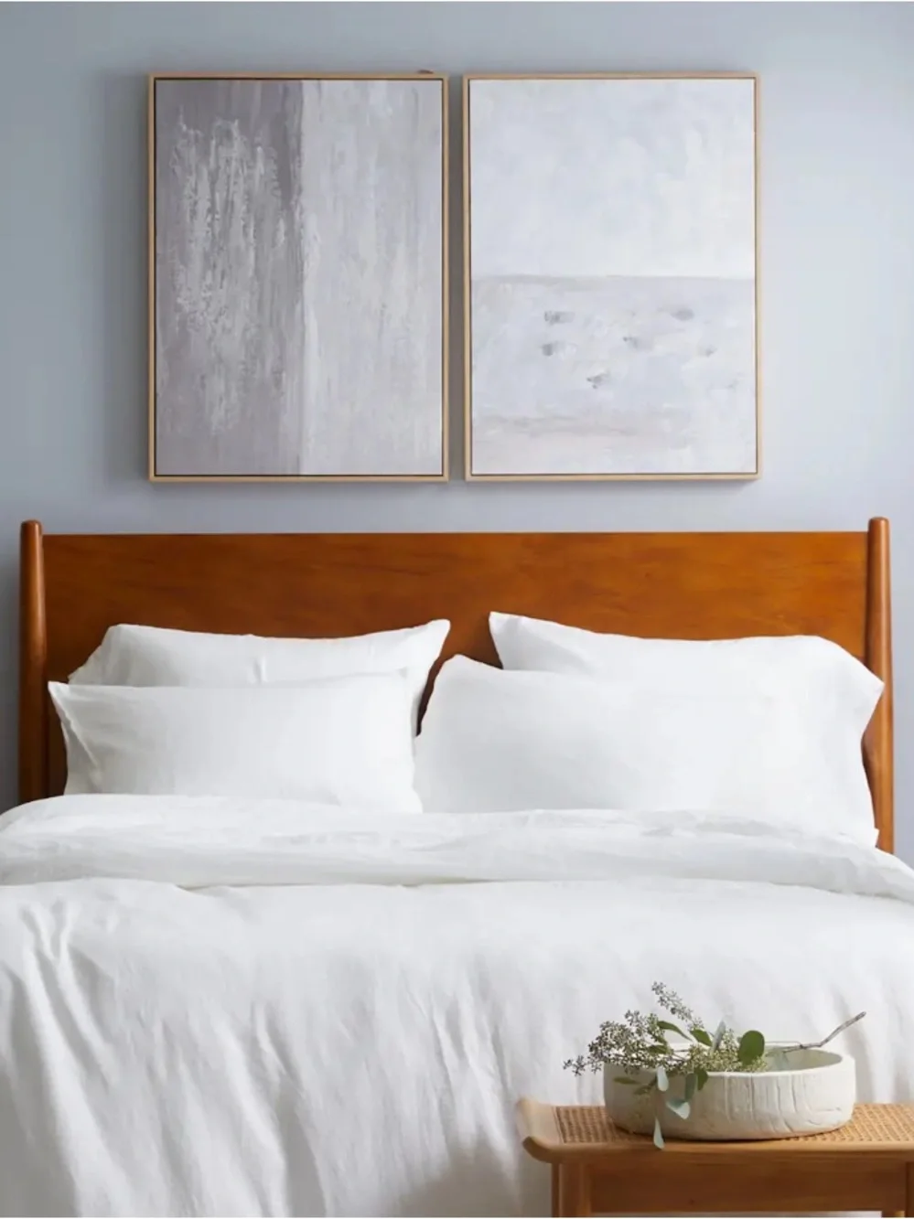 NWOT Quince European Linen Sham Set King (White)